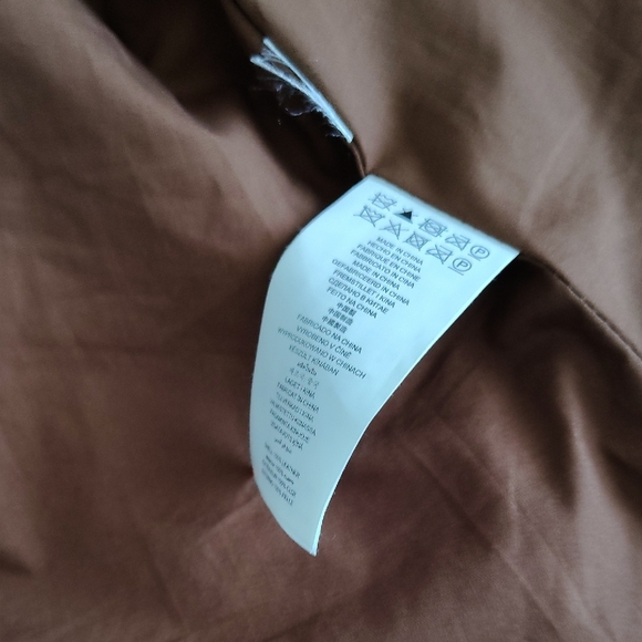 Michael Kors Tan Leather Jacket with Cream Collar - Picture 8 of 14